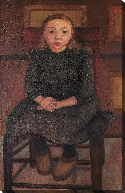 Картина Ребенок фермера из Ворпсведе сидит на стуле 