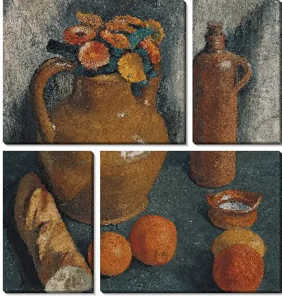 Картина Натюрморт с кувшином и бутылкой 