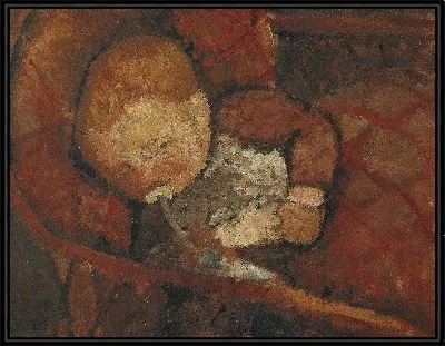 Ребенок с бутылочкой для кормления в колыбели 