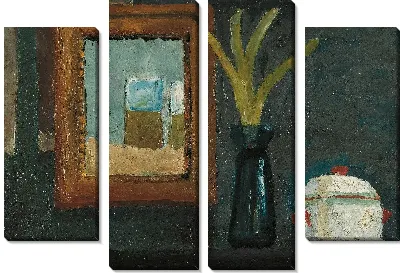 Картина Натюрморт с сахарницей и гиацинтом в стакане 