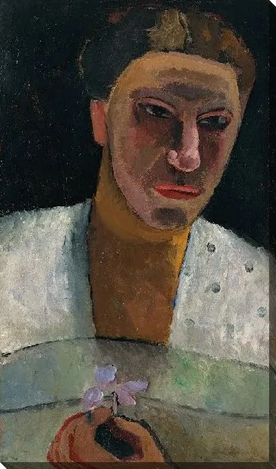 Картина Портрет Ли Хутгер с цветком 