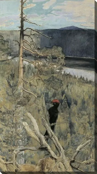 Картина Большой черный дятел 