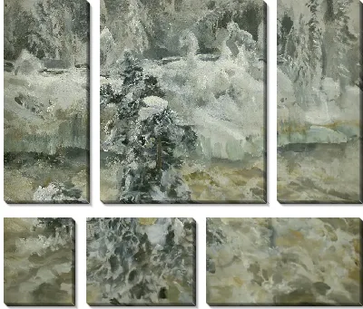 Картина Иматра зимой 