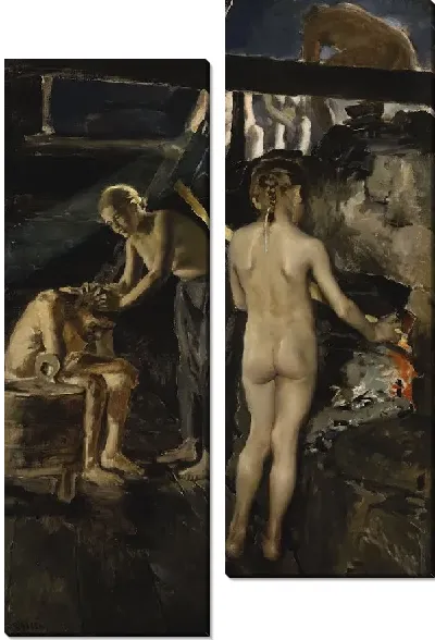 Картина В сауне 