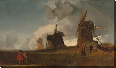 Картина Дренажные мельницы в Фенсе, Кройленд, Линкольншир