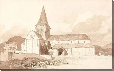 Картина Собор Парижской Богоматери, Домфрон, Нормандия