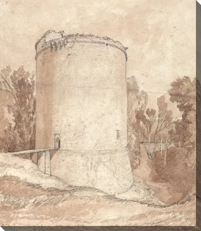 Картина Круглая башня, замок Лиллебонн, Нормандия