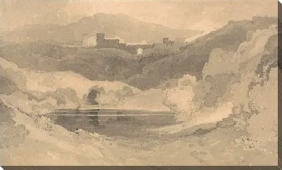 Картина Замок в пейзаже