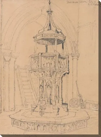 Картина Шрифт в церкви Бинхем, Норфолк