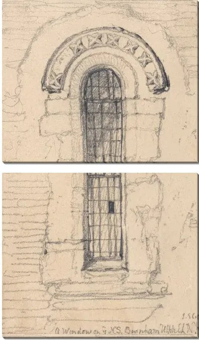 Картина Окно на северной стороне церкви Бернхэм Ульф, Норфолк