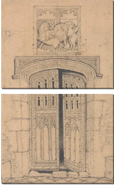 Картина Южная дверь, зал Армингхолл, Норфолк