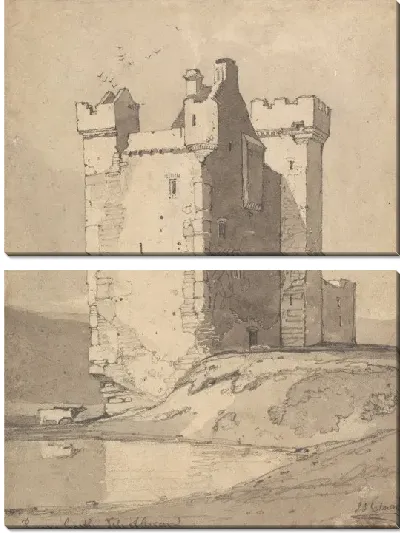 Картина Замок Лох Ранза, остров Арран, Шотландия