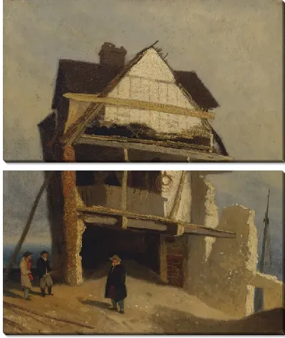 Картина Разрушенный дом