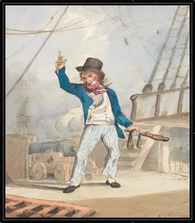 Карикатура моряка (одна из трех)