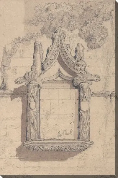 Картина Скульптура на доме с северной стороны собора в Байе