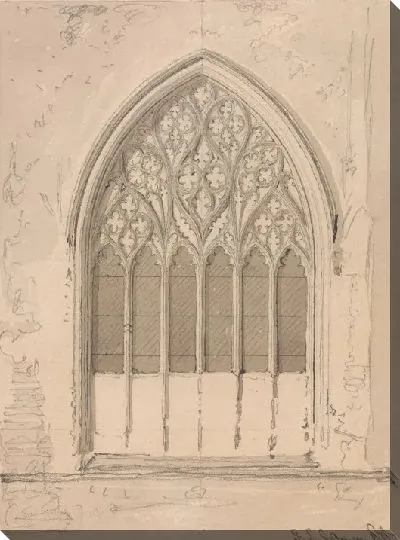 Картина Западное окно церкви Снеттишам, Норфолк