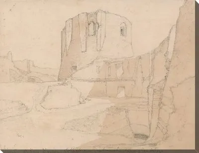 Картина Вид на Донжон в Шато Гайяр, недалеко от Андели, Нормандия