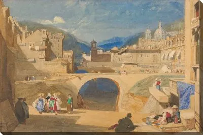 Картина Мост в континентальном городе