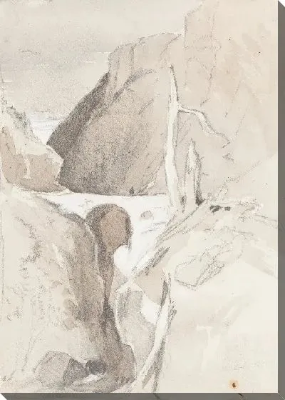 Картина Ущелье с пнями