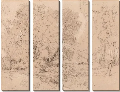 Картина Лесной пейзаж