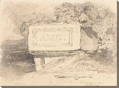 Картина Разрушенная гробница с надписью "А.М.Г."