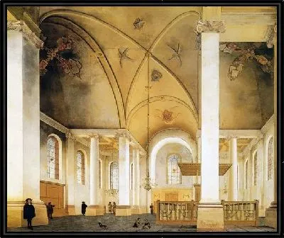 Картина Интерьер церкви в Голландии (The interior of the church in the Netherlands)