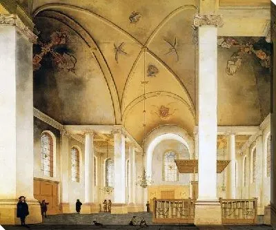 Картина Интерьер церкви в Голландии (The interior of the church in the Netherlands)