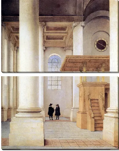 Картина Интерьер церкви в Голландии (The interior of the church in the Netherlands)