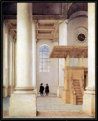 Картина Интерьер церкви в Голландии (The interior of the church in the Netherlands)