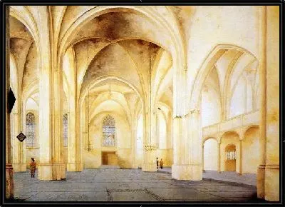 Картина Интерьер церкви в Голландии (The interior of the church in the Netherlands)