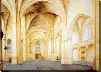 Картина Интерьер церкви в Голландии (The interior of the church in the Netherlands)