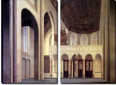 Картина Интерьер церкви в Голландии (The interior of the church in the Netherlands)