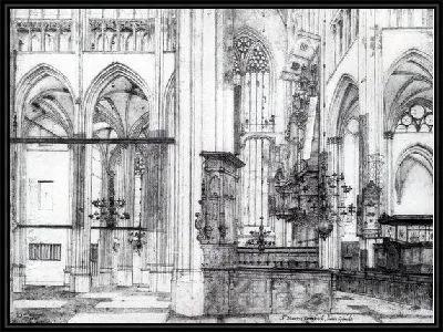 Картина Интерьер церкви в Голландии (The interior of the church in the Netherlands)