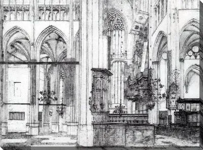 Картина Интерьер церкви в Голландии (The interior of the church in the Netherlands)