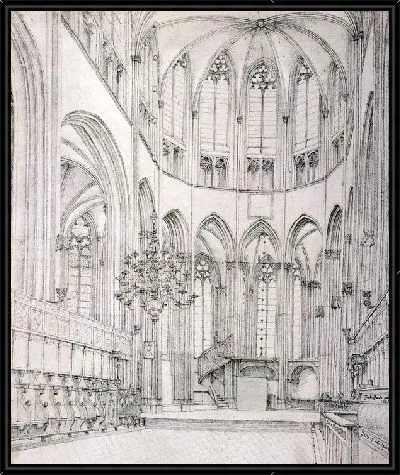 Интерьер церкви в Голландии (The interior of the church in the Netherlands)