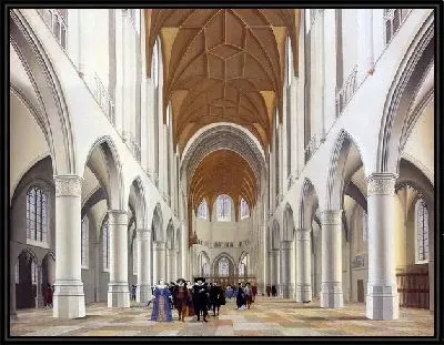 Интерьер церкви в Голландии (The interior of the church in the Netherlands)