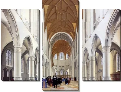 Интерьер церкви в Голландии (The interior of the church in the Netherlands)