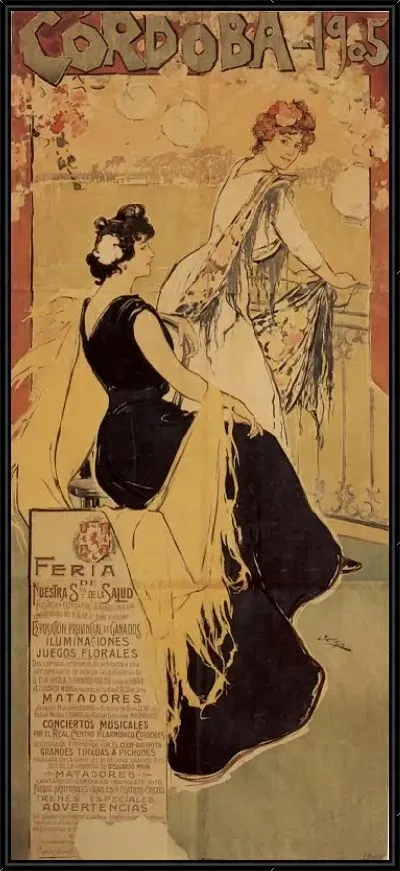 Картина Плакат кордовской ярмарки, 1905