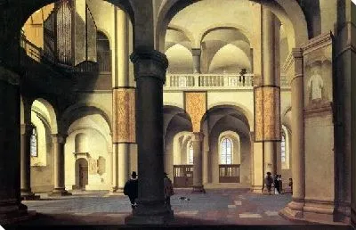 Картина Интерьер церкви в Голландии (The interior of the church in the Netherlands)