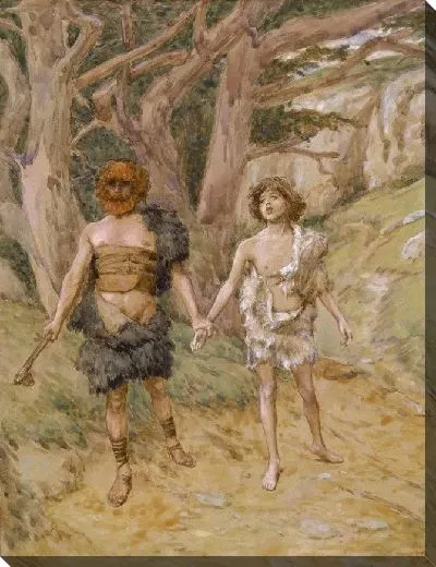 Картина Каин ведет Авеля к смерти