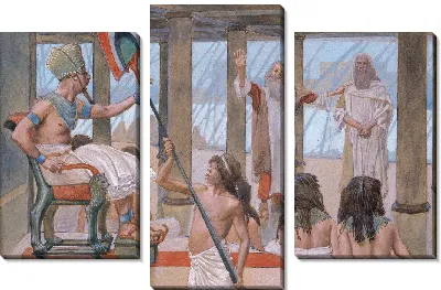 Картина Моисей говорит с фараоном