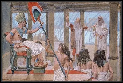 Картина Моисей говорит с фараоном