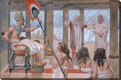 Картина Моисей говорит с фараоном