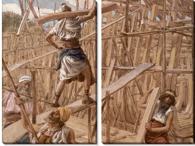 Картина Строительство ковчега