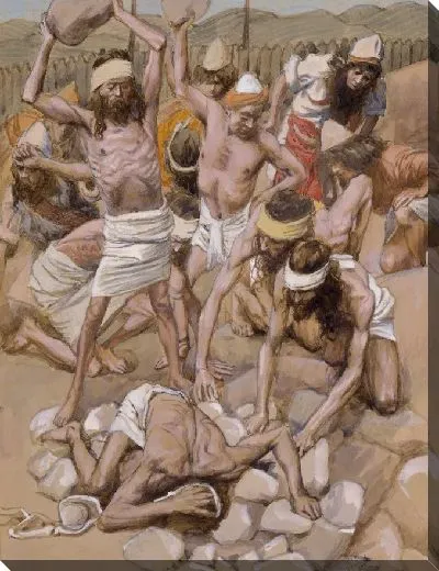 Картина Нарушитель Субботы Побит Камнями