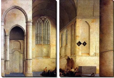 Интерьер церкви в Голландии (The interior of the church in the Netherlands)