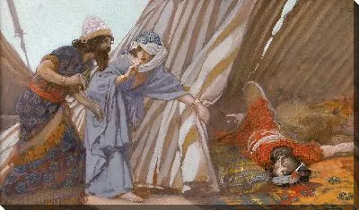 Картина Джаэль показывает Бараку, что Сисера лежит мертвая