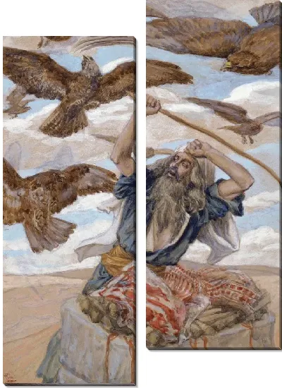 Картина Аврам на страже своей жертвы