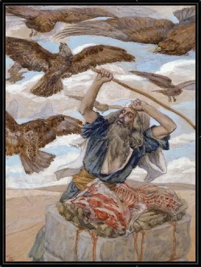 Картина Аврам на страже своей жертвы