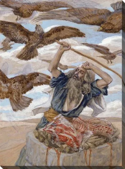 Картина Аврам на страже своей жертвы